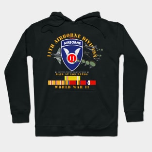 11th Airborne Division - Raid at Los Baños W Jumpers - WWII w PAC SVC Hoodie